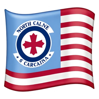 North Carolina state flag sticker