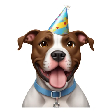 pitbull birthday sticker