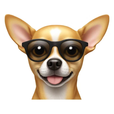 Chihuahua wearing sunglasses sticker