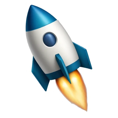 a letter "A" as rocket sticker