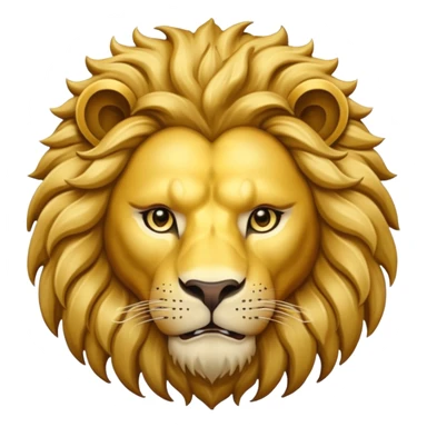 Human body lion face sticker