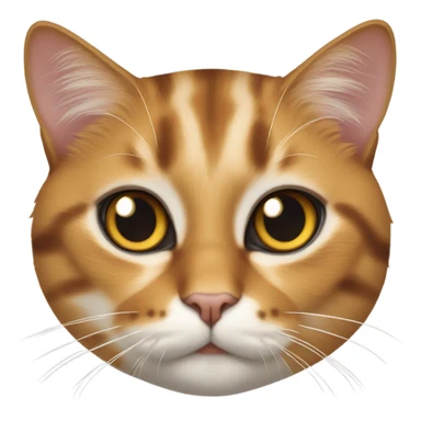 realistic calico cat with blurry backdrop sticker