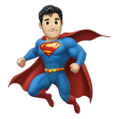 Superman qui sauve un énormément dragon sticker