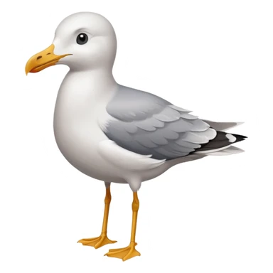 A cool seagull  sticker