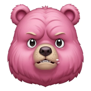 Osito gruñosito rosado sticker