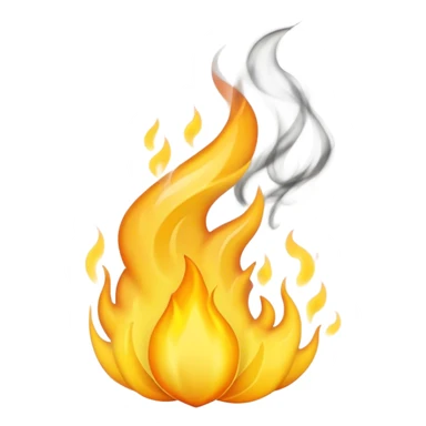 yellow flame sticker