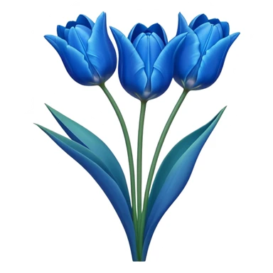 Blue tulips sticker