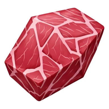 Meat with diamond textur and color sticker