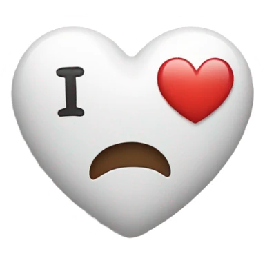 Heart with I miss you  sticker