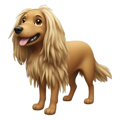 dog with dreads flying sticker