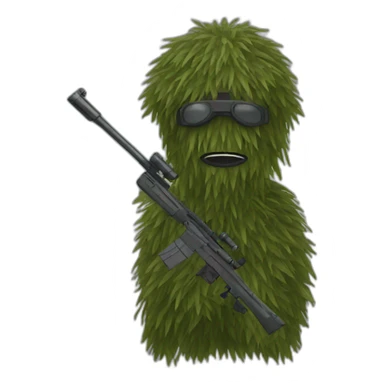 Ghillie sniper sticker