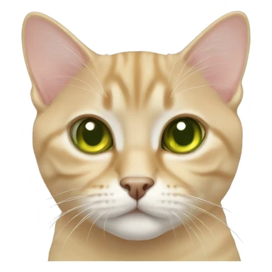 Golden British short hair with Green eyes sticker