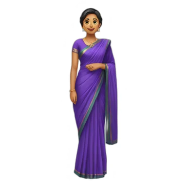 women in saree sticker