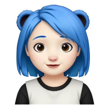 joy inside out blue hairpanda sticker