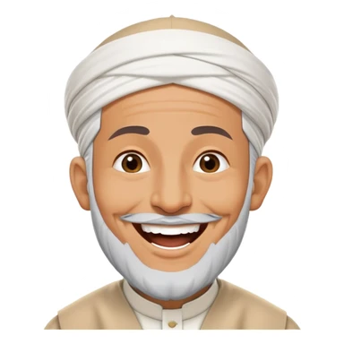 A Muslim cleric laughing sticker