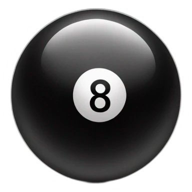 black eight ball sticker