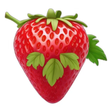Une fraise avec une framboie et avec une mirtille sticker