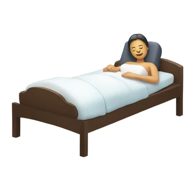 Back massage in bed  sticker