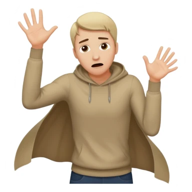 man falling into the void sticker