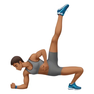 side-view situps sticker