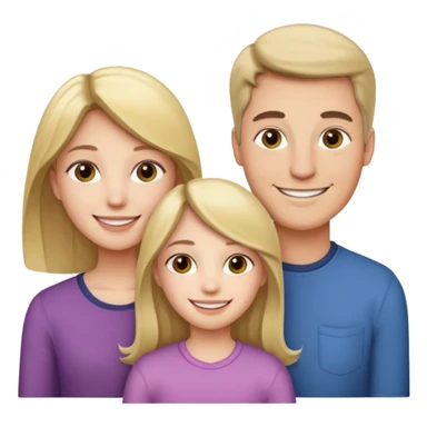 Familia : Novio, Novia, hija mayor , hija menor. sticker