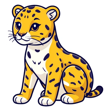 Leopard sticker