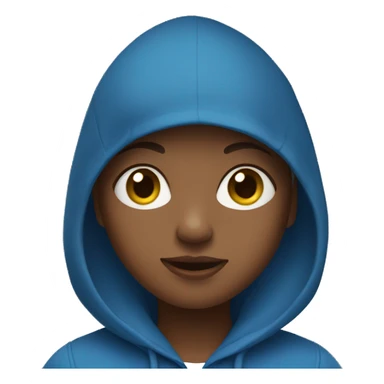 Girl in blue hoodie sticker
