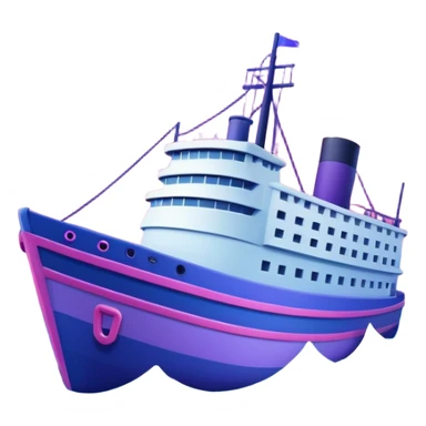 sinking ship in figma colours sticker