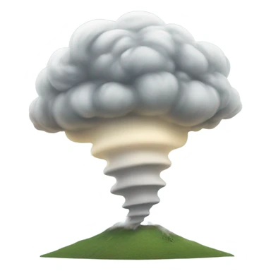 big tornado with white liquid coming out of it sticker