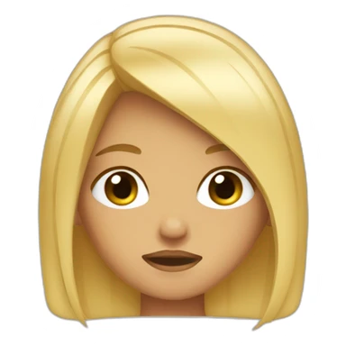 tanned blonde girl with bobbed hair crying sticker