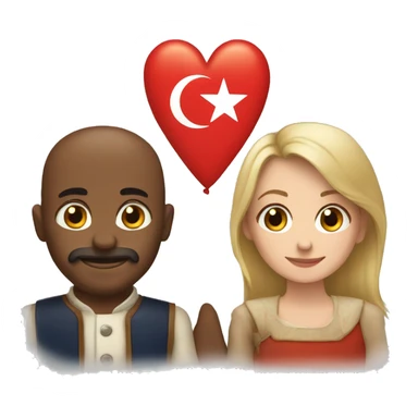 love between the netherlands and turkey sticker