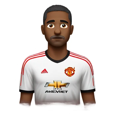 Manchester United fan crying no facial hair sticker