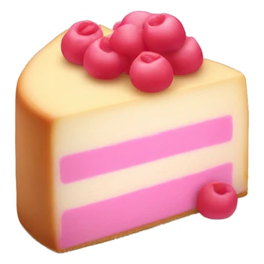 Pink cheese cake sticker