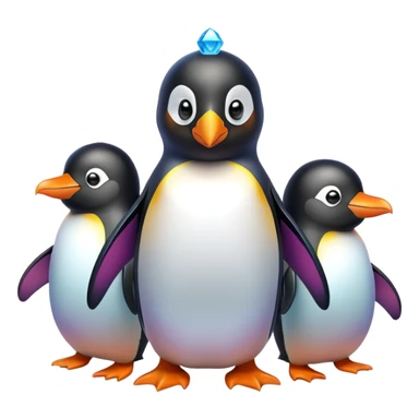 Pingouins magique  sticker