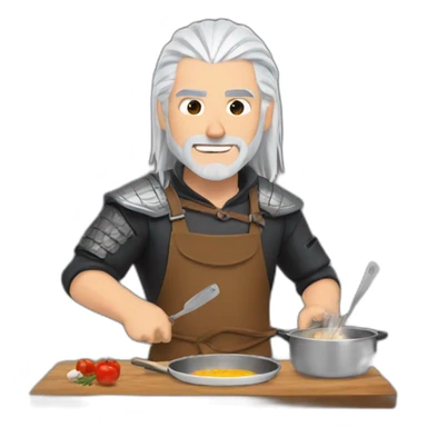 Geralt of rivia cooking sticker