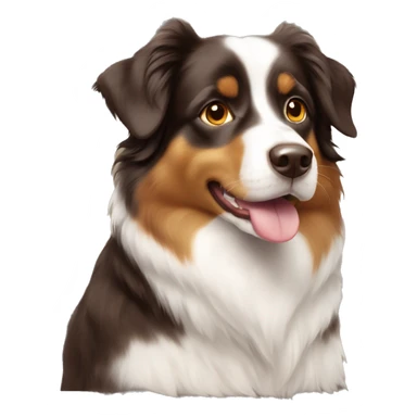 Miniature american shepherd tricolore brown sticker