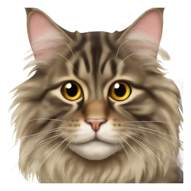 Maine Coon with a fly on his nose sticker