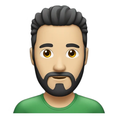 white-man-with-black-hair-mohawk-and-long-black-beard sticker