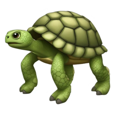 Tortue sur cheval sticker