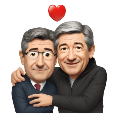 Vladimir Poutine avec jean Luc melenchon  sticker