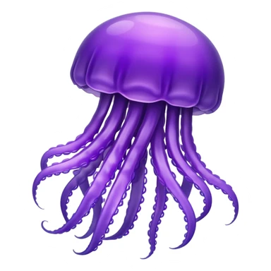 purple jellyfish sticker