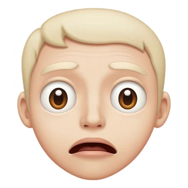  Mouth slightly open, eyes looking upward in a desperate search for lost thoughts. sticker