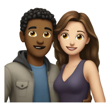 Jacob and Bella sticker