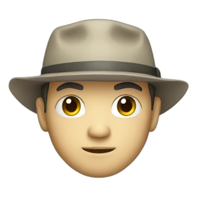 male chibi spy sticker