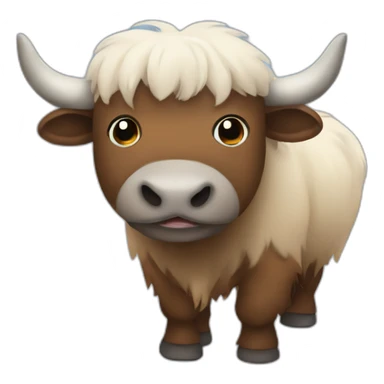 cute yak sticker