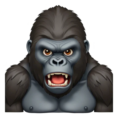 Angry gorilla sticker