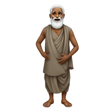 Tamil Old man Guruji Full body sticker