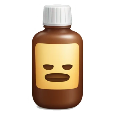 brown gel bottle sticker