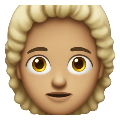 Person giving a dirty look sticker