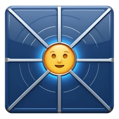 two dimensional solar panel sticker